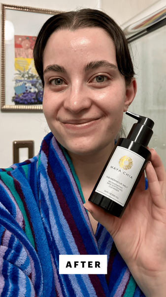 Felbin after applying the Maya Chia The Merengue Melt